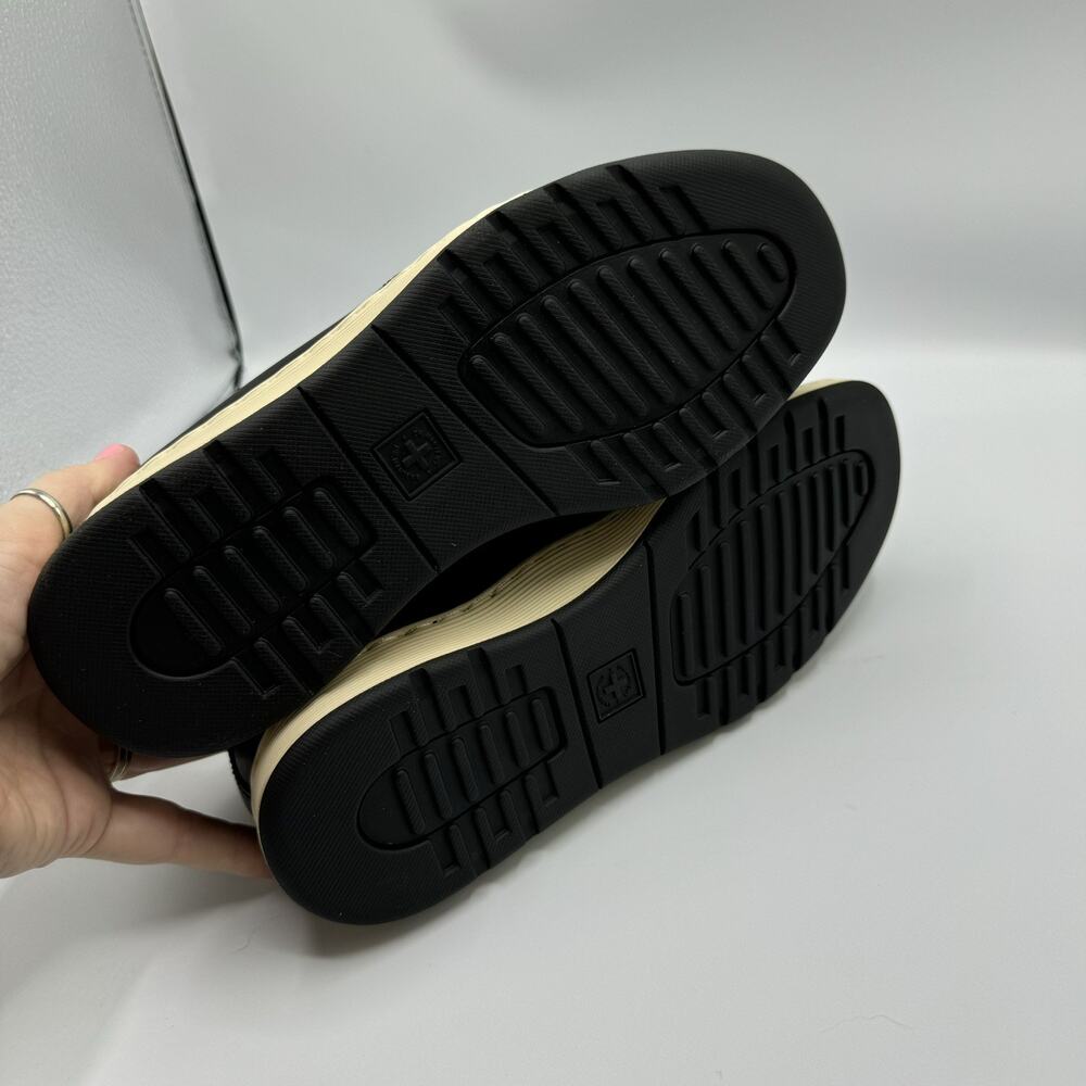 Dr Maertens Solaris Woven 3 Eye Black Oxford Sneaker Shoes Womens 8 New In Box - Picture 5 of 9